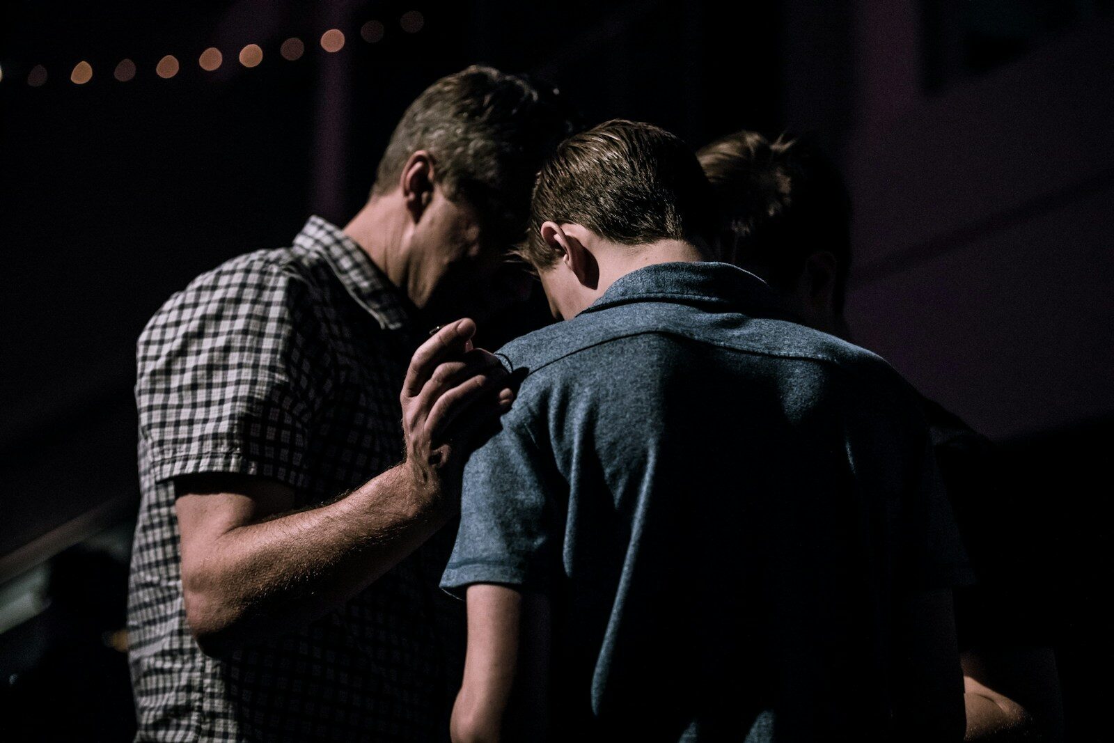 men touching each other